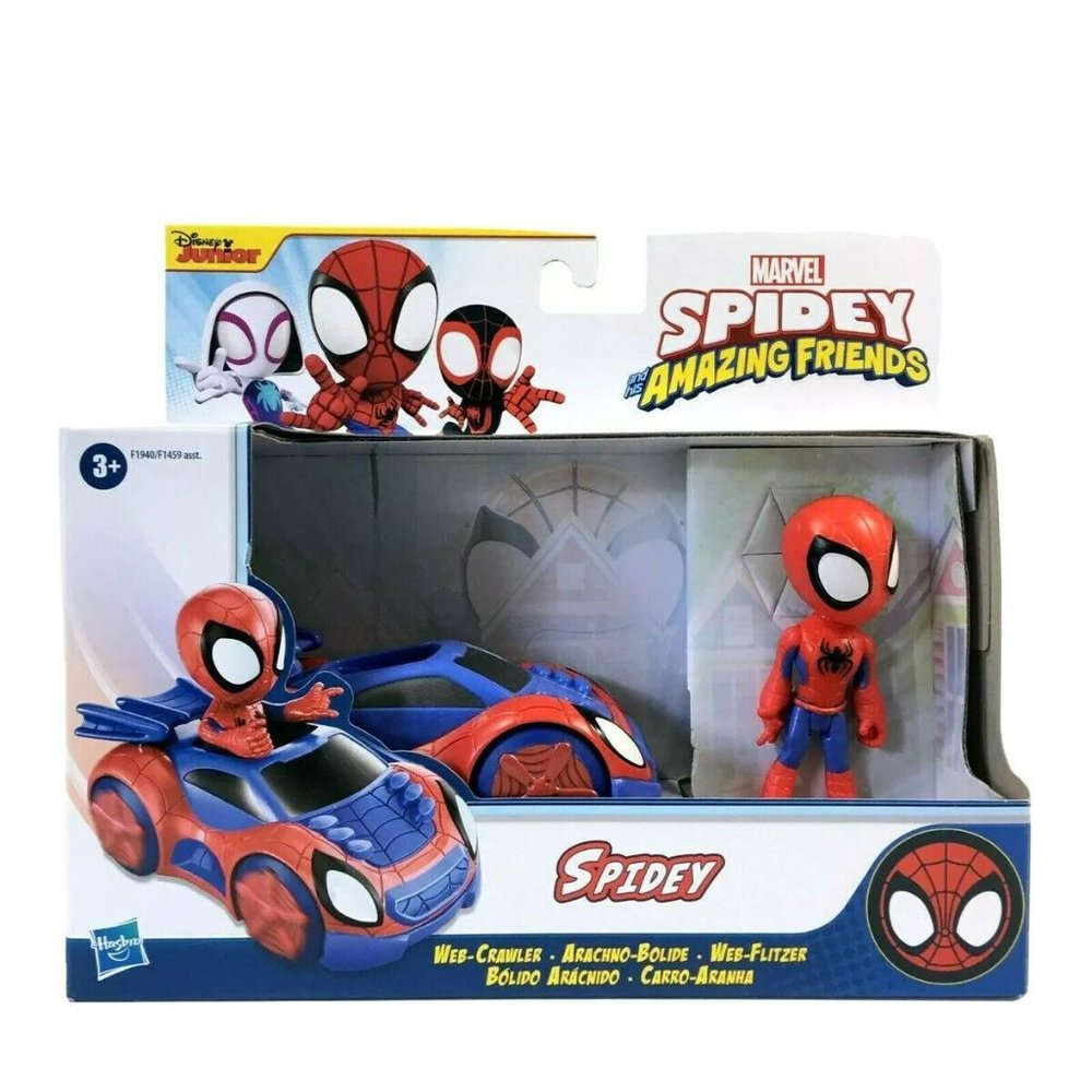 Marvel Spidey And His Amazing Friends Spidey Web Crawler Figure & Vehicle - Picture 2 of 8